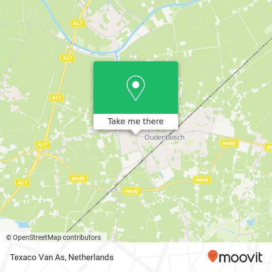 Texaco Van As map