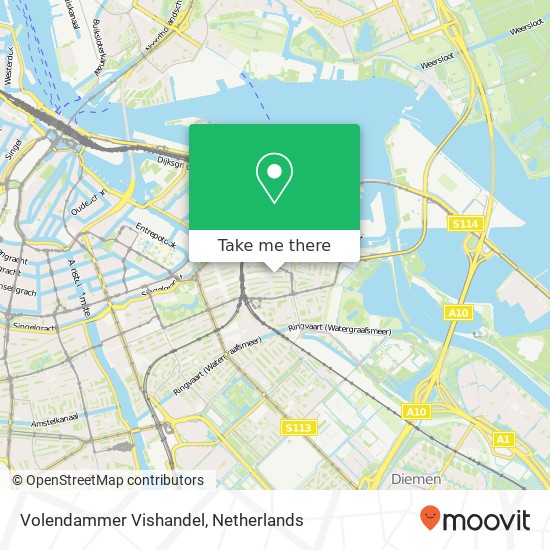 Volendammer Vishandel map