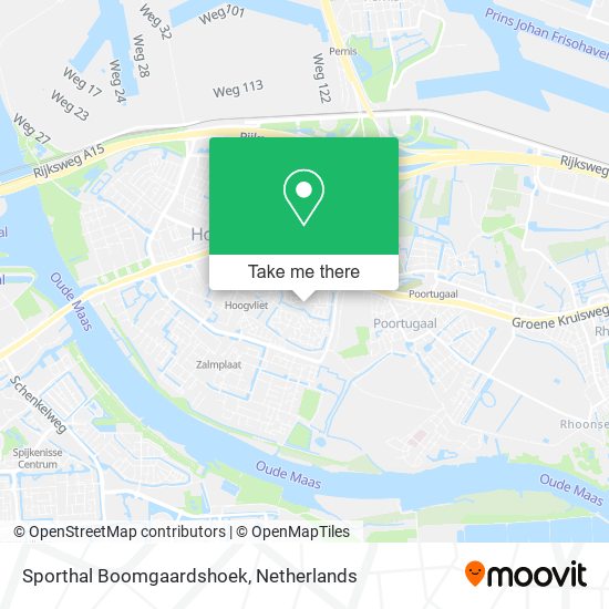 Sporthal Boomgaardshoek Karte