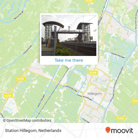 Station Hillegom map