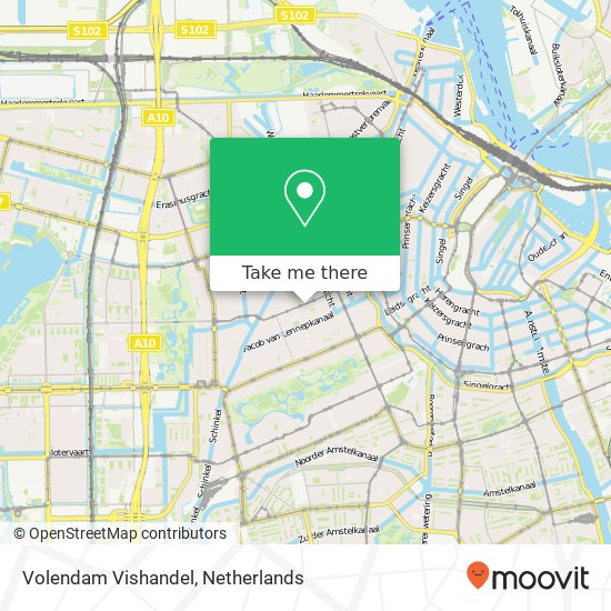 Volendam Vishandel map