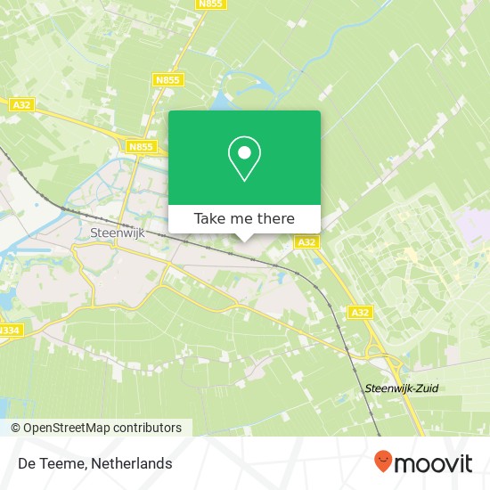 De Teeme map