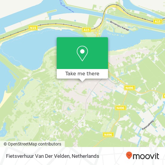 Fietsverhuur Van Der Velden map