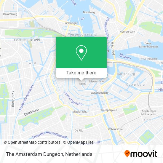 The Amsterdam Dungeon map