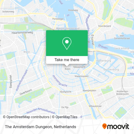 The Amsterdam Dungeon map