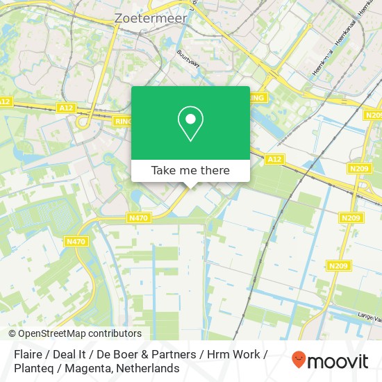 Flaire / Deal It / De Boer & Partners / Hrm Work / Planteq / Magenta map