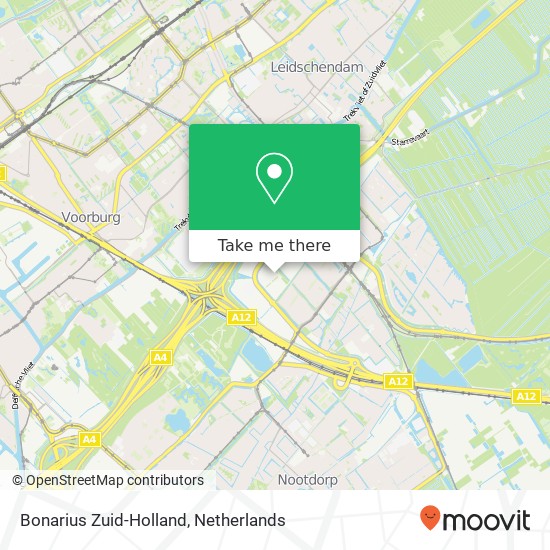 Bonarius Zuid-Holland Karte