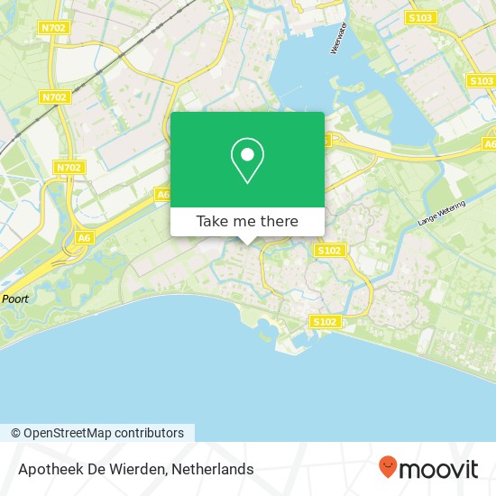 Apotheek De Wierden map