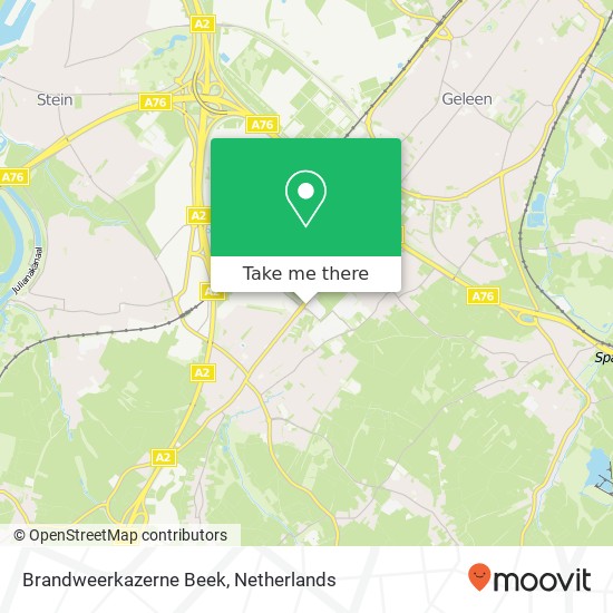 Brandweerkazerne Beek map