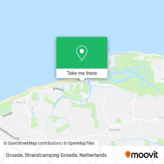 Groede, Strandcamping Groede map