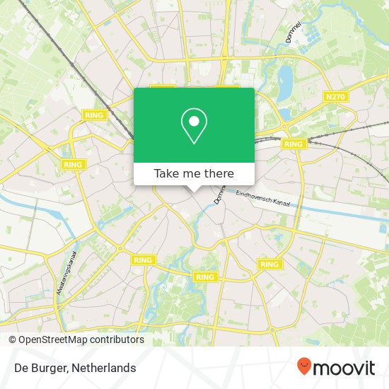 De Burger map