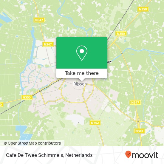 Cafe De Twee Schimmels map