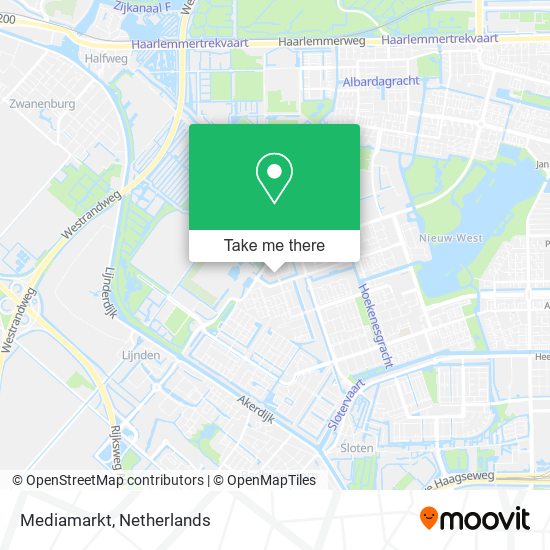 Bediening mogelijk kloof rechter How to get to Mediamarkt in Amsterdam by Bus, Train, Light Rail or Metro?