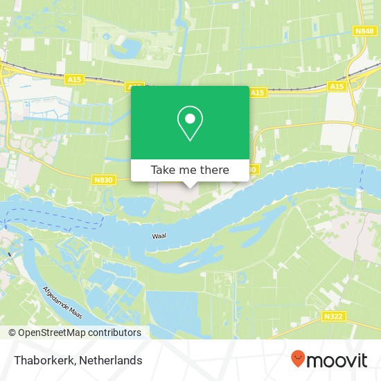 Thaborkerk map