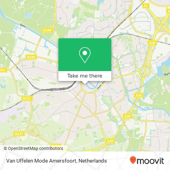 Van Uffelen Mode Amersfoort map