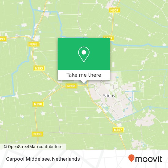 Carpool Middelsee map