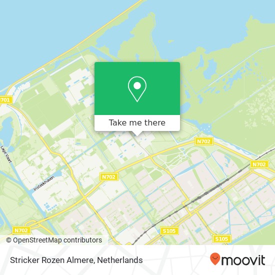 Stricker Rozen Almere map