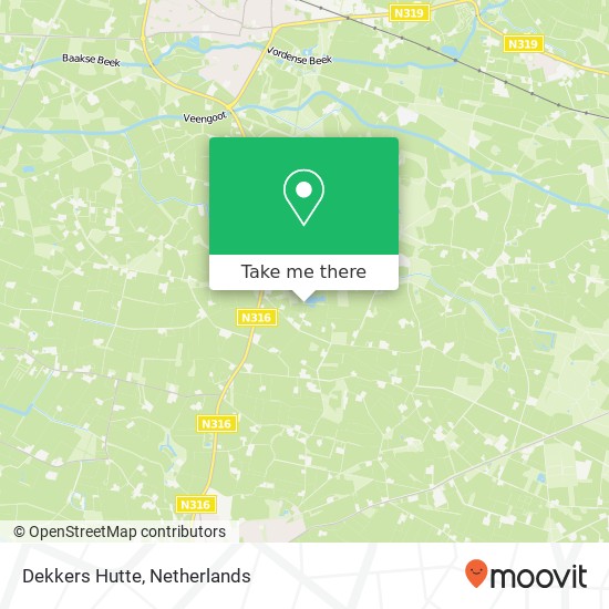 Dekkers Hutte map