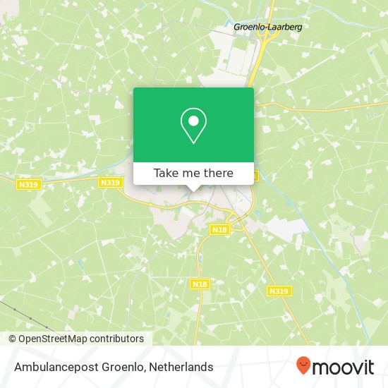 Ambulancepost Groenlo map