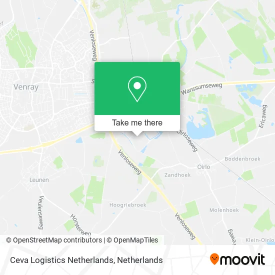 Ceva Logistics Netherlands map