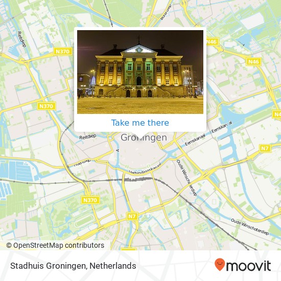 Stadhuis Groningen Karte