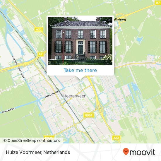 Huize Voormeer map