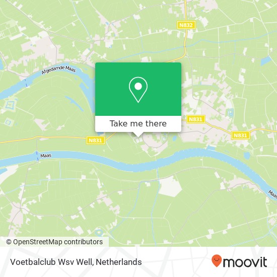 Voetbalclub Wsv Well map