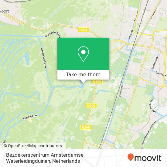 Bezoekerscentrum Amsterdamse Waterleidingduinen Karte