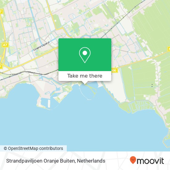 Strandpaviljoen Oranje Buiten map