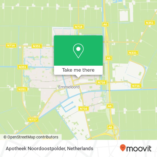 Apotheek Noordoostpolder map