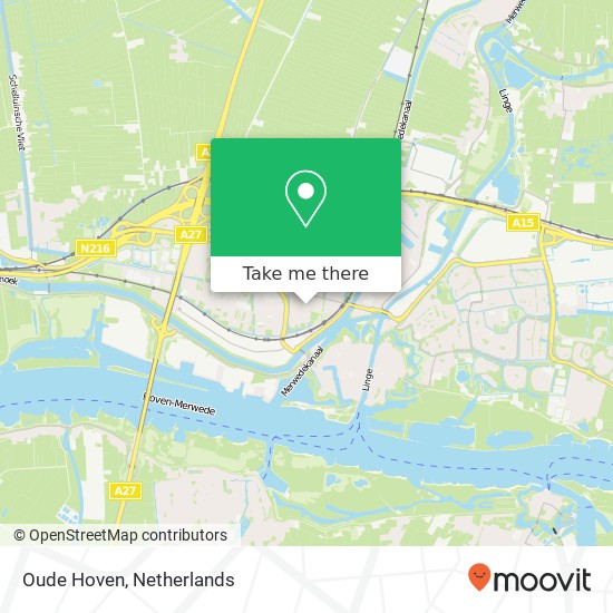 Oude Hoven map