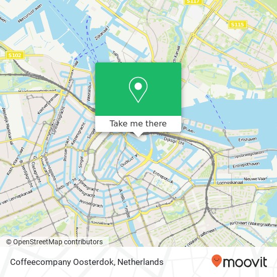 Coffeecompany Oosterdok map