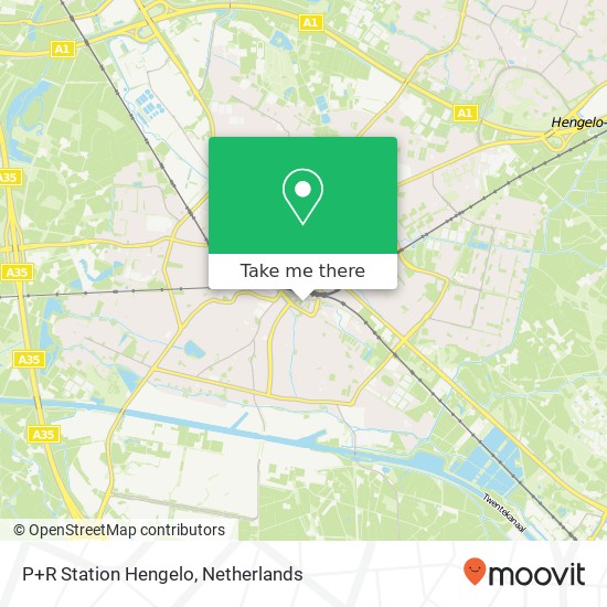 P+R Station Hengelo map