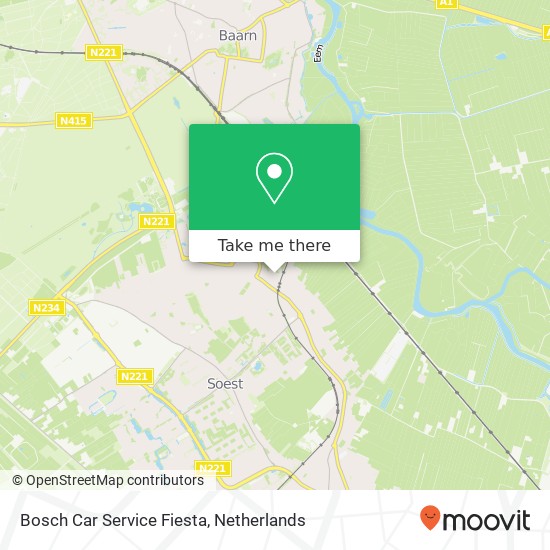 Bosch Car Service Fiesta map