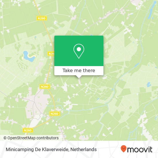 Minicamping De Klaverweide map