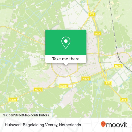 Huiswerk Begeleiding Venray map