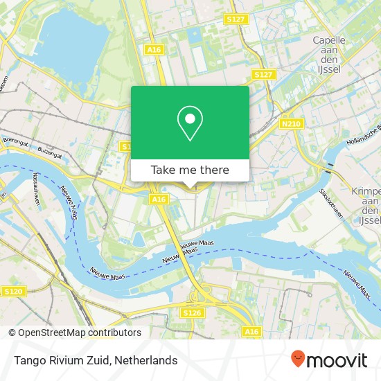 Tango Rivium Zuid map