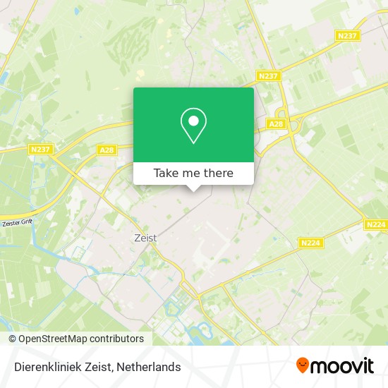 Dierenkliniek Zeist map