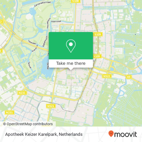 Apotheek Keizer Karelpark map