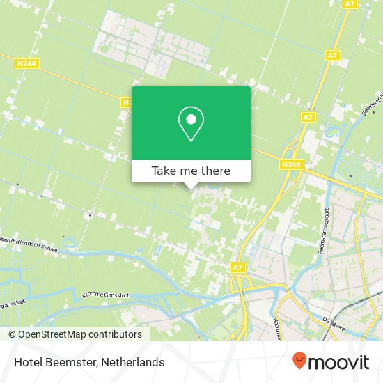 Hotel Beemster map