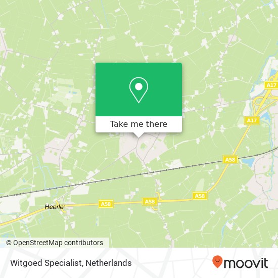 Witgoed Specialist map