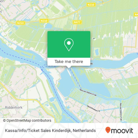 Kassa / Info / Ticket Sales Kinderdijk map