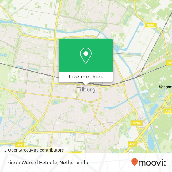 Pino's Wereld Eetcafé map