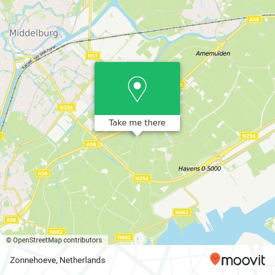 Zonnehoeve map