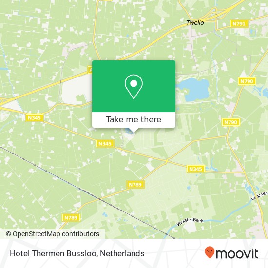 Hotel Thermen Bussloo map