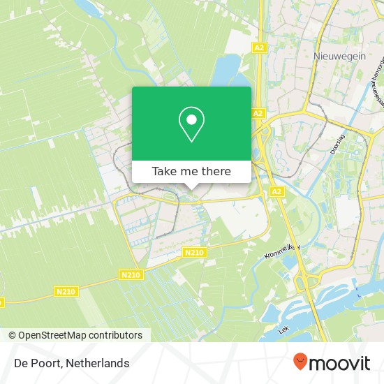 De Poort map