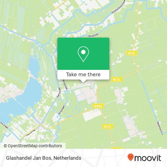 Glashandel Jan Bos map