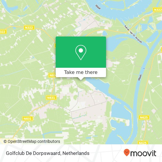 Golfclub De Dorpswaard map