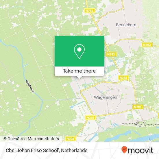 Cbs 'Johan Friso School' map