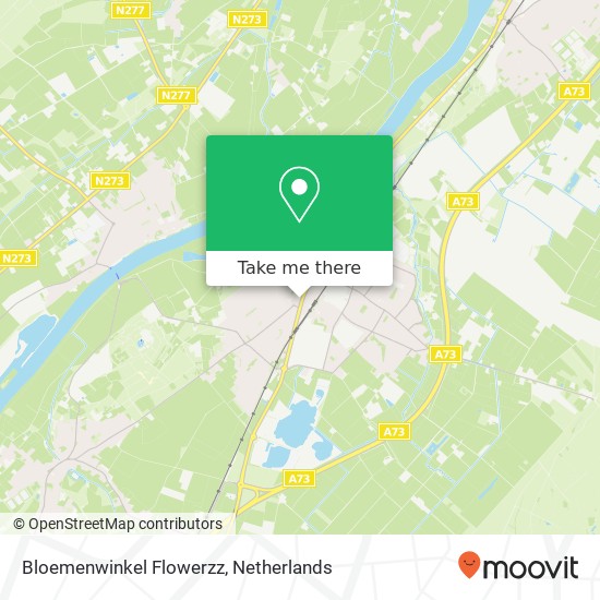 Bloemenwinkel Flowerzz map